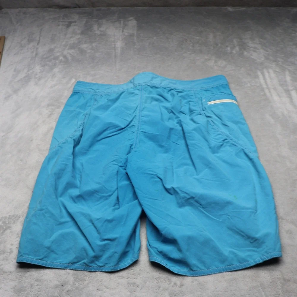 Patagonia Board Shorts Mens 33 Blue Wavefarer Lightweight Swim Surf Trunks Beach